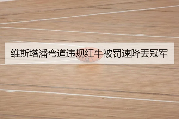 维斯塔潘弯道违规红牛被罚速降丢冠军 | dafa